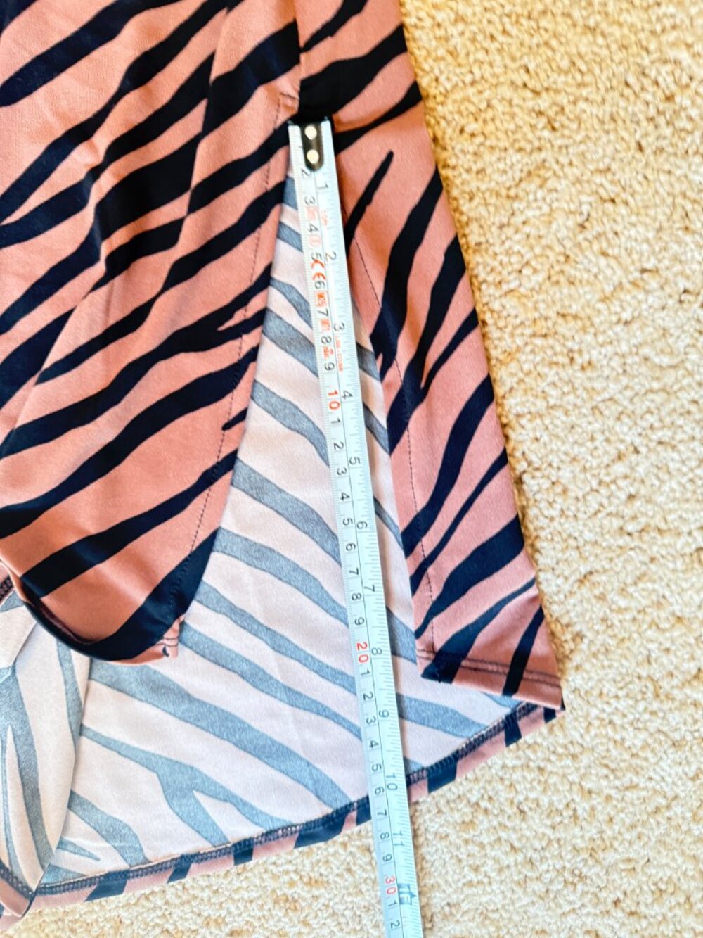 INC International Concepts Zebra Print Shirt Dress XL Sleeveless Taupe Black - Picture 8 of 12